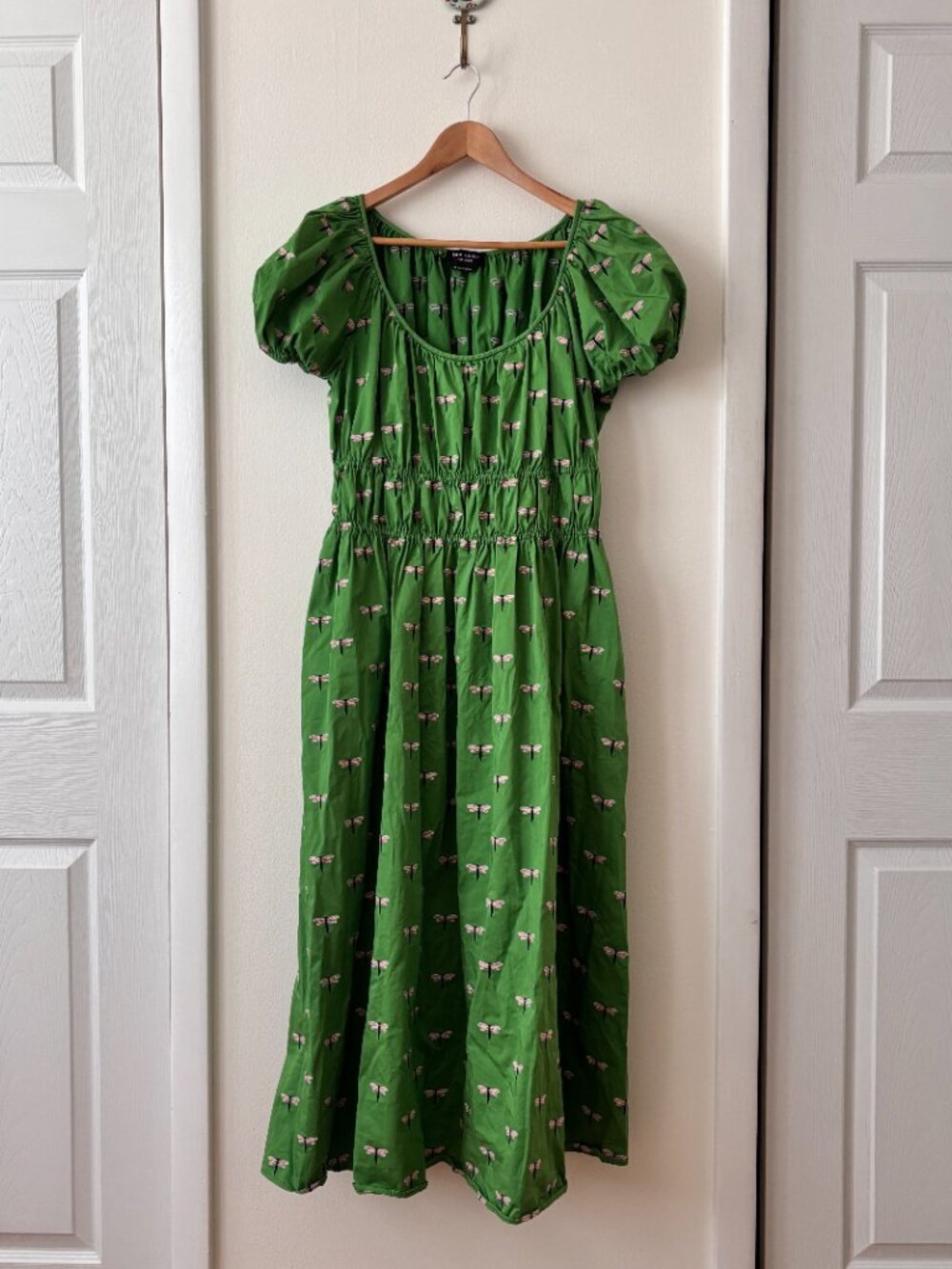 Kate Spade Dragonfly Riviera Midi Dress in Green - Picture 8 of 13